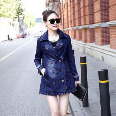ÁO KHOÁC JEAN FORM DÀI CỔ VEST - NK316